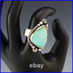 Native American Navajo Sterling Silver & Turquoise Ring By Marita Benally Native American Navajo Sterling Silver & Turquoise Ring By Marita Benally