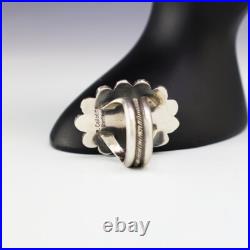 Native American Navajo Sterling Silver & Turquoise Ring By Rosita Calladitto