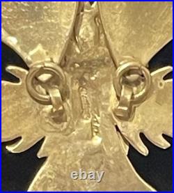 Native American Rising Phoenix Sterling Silver 925 bib Necklace