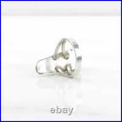 Native American Silver Ring Turquoise, Coral, MOP Inlay Sterling Size 7 Native American Silver Ring Turquoise, Coral, MOP Inlay Sterling Size 7