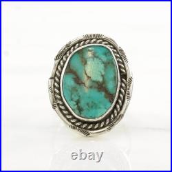 Native American Silver Ring Turquoise Sterling Size 10 Native American Silver Ring Turquoise Sterling Size 10