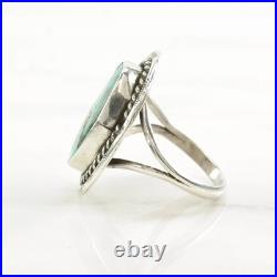 Native American Silver Ring Turquoise Sterling Size 10 Native American Silver Ring Turquoise Sterling Size 10