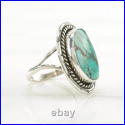Native American Silver Ring Turquoise Sterling Size 10 Native American Silver Ring Turquoise Sterling Size 10