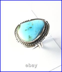 Native American Sterling Silver Jewelry Navajo Royston Turquoise Ring Size 6 1/2