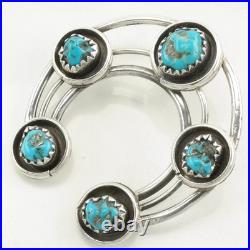 Native American Turquoise Naja Sterling Silver Pendant Native American Turquoise Naja Sterling Silver Pendant