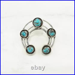 Native American Turquoise Naja Sterling Silver Pendant Native American Turquoise Naja Sterling Silver Pendant