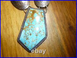 Native American Turquoise Sterling Silver Necklace