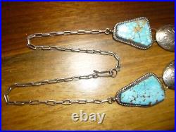 Native American Turquoise Sterling Silver Necklace