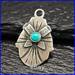 Native American Turquoise Sterling Silver Pendant