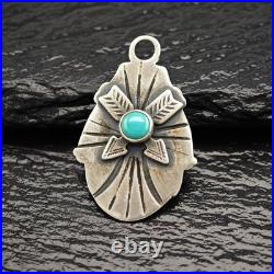 Native American Turquoise Sterling Silver Pendant