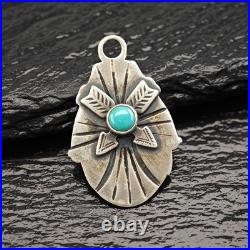 Native American Turquoise Sterling Silver Pendant