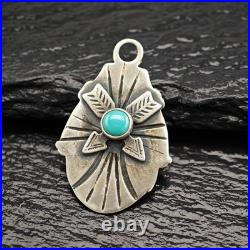 Native American Turquoise Sterling Silver Pendant