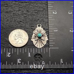 Native American Turquoise Sterling Silver Pendant