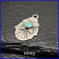 Native American Turquoise Sterling Silver Pendant