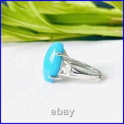 Natural Gemstone High Grade Turquoise Ring Handmade Valuable Unique Jewelry Gift Natural Gemstone High Grade Turquoise Ring Handmade Valuable Unique Jewelry Gift
