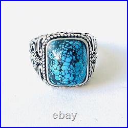 Natural Gemstone Spaiderweb Turquoise Ring Holy Sword Valuable Unique Jewelry Natural Gemstone Spaiderweb Turquoise Ring Holy Sword Valuable Unique Jewelry