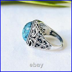 Natural Gemstone Spaiderweb Turquoise Ring Holy Sword Valuable Unique Jewelry Natural Gemstone Spaiderweb Turquoise Ring Holy Sword Valuable Unique Jewelry