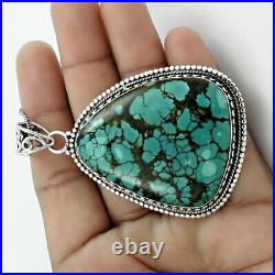 Natural Turquoise Gemstone Pendant 925 Sterling Silver Indian Jewelry N13