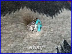Natural Turquoise Silver Big Boy Mens Southwest Ring Size 10 to 13