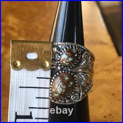 Natural Turquoise Sterling Silver Eagle Ring Size 6