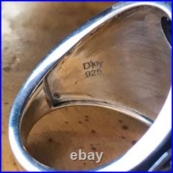 Natural Turquoise Sterling Silver Eagle Ring Size 6