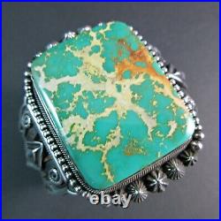 NavajoAARON TOADLENAPicturesque Green Royston TurquoiseTraditional 925 Cuff