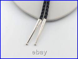 Navajo Bolo Tie Turquoise Sterling Silver Native American Handmade Jewelry Navajo Bolo Tie Turquoise Sterling Silver Native American Handmade Jewelry