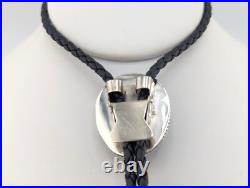 Navajo Bolo Tie Turquoise Sterling Silver Native American Handmade Jewelry Navajo Bolo Tie Turquoise Sterling Silver Native American Handmade Jewelry
