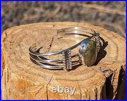 Navajo Bracelet Cuff Jewelry Sterling Silver Turquoise Native American Size 6.75
