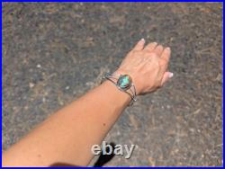 Navajo Bracelet Signed R Yazzie Royston Turquoise Native Am NA Jewelry size 6.75