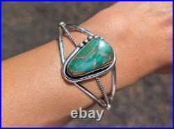 Navajo Bracelet Signed R Yazzie Royston Turquoise Native NA Jewelry size 6.5in
