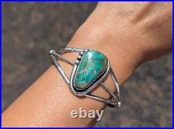 Navajo Bracelet Signed R Yazzie Royston Turquoise Native NA Jewelry size 6.5in