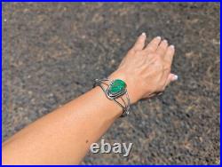 Navajo Bracelet Signed R Yazzie Royston Turquoise Native NA Jewelry size 6.5in
