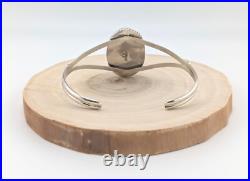 Navajo Cuff Bracelet Signed Chaco Turquoise Native American Jewelry NA Sz 6.75