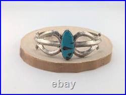 Navajo Cuff Bracelet Sterling Silver Signed NA Turquoise Jewelry Tufa Cast sz 8 Navajo Cuff Bracelet Sterling Silver Signed NA Turquoise Jewelry Tufa Cast sz 8