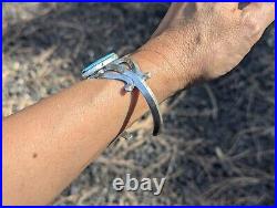 Navajo Cuff Bracelet Sterling Silver Signed NA Turquoise Jewelry Tufa Cast sz 8 Navajo Cuff Bracelet Sterling Silver Signed NA Turquoise Jewelry Tufa Cast sz 8