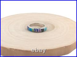 Navajo Handmade Ring Sterling Silver Native American Jewelry Signed Size 6.25 NA