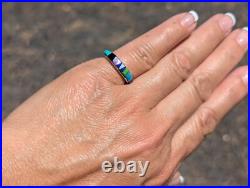 Navajo Handmade Ring Sterling Silver Native American Jewelry Signed Size 6.25 NA