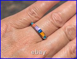 Navajo Handmade Ring Sterling Silver Native American Jewelry Signed Size 7 NA Navajo Handmade Ring Sterling Silver Native American Jewelry Signed Size 7 NA