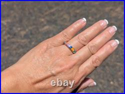 Navajo Handmade Ring Sterling Silver Native American Jewelry Signed Size 7 NA Navajo Handmade Ring Sterling Silver Native American Jewelry Signed Size 7 NA