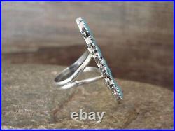 Navajo Indian Jewelry Sterling Silver Turquoise Cluster Ring Size 6 1/2 Begay Navajo Indian Jewelry Sterling Silver Turquoise Cluster Ring Size 6 1/2 Begay