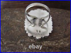 Navajo Indian Jewelry Sterling Silver Turquoise Cluster Ring Size 6 1/2 Begay Navajo Indian Jewelry Sterling Silver Turquoise Cluster Ring Size 6 1/2 Begay