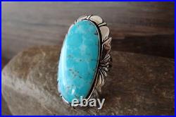 Navajo Indian Jewelry Sterling Silver Turquoise Ring Size 5.5 Johnson
