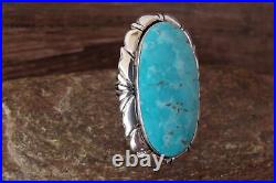 Navajo Indian Jewelry Sterling Silver Turquoise Ring Size 5.5 Johnson
