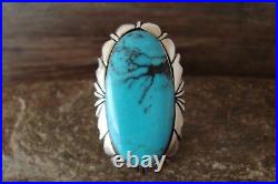 Navajo Indian Jewelry Sterling Silver Turquoise Ring Size 5 Johnson