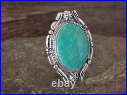 Navajo Indian Jewelry Sterling Silver Turquoise Ring Size 8.5 Benally
