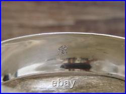 Navajo Indian Sterling Silver Turquoise Wolf Pack & Rope Cuff Bracelet Platero