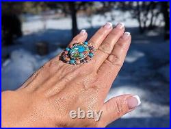 Navajo Jewelry Women's Native American Ring Sterling Silver Turquoise Sz 6