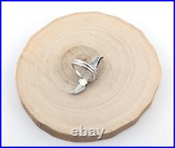 Navajo Kingman Turquoise Ring Sterling Silver Native American Jewelry Sz 8.25 US