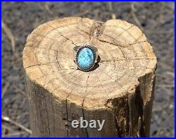 Navajo Mountain Turquoise Wide band ring NA Sterling Silver Jewelry Sz 7.5US Navajo Mountain Turquoise Wide band ring NA Sterling Silver Jewelry Sz 7.5US